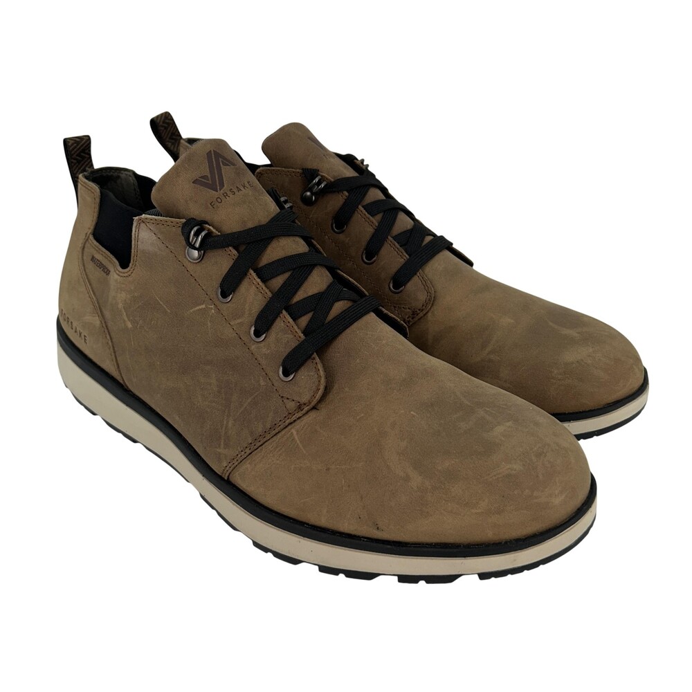 Forsake Davos Boots Mens Size 14 Brown Leather Mid Waterproof Chukka Hiking